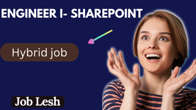 Engineer I- SharePoint, SharePoint